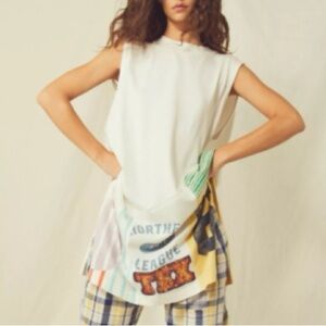 Free People We the Free Graphic Sporty Tank Tunic Dress, Size XS